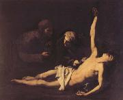 Jusepe de Ribera St.Sebastian.St.Irene,and St.Lucila Sweden oil painting artist